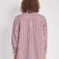 Long sleeve poplin shirt with pockets women's