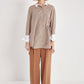 Cotton shirt oversized long tunic long sleeve