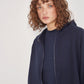 Women cotton full zip hoodie long