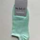 Bamboo Sneaker Socks – Mint Green