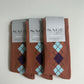 Cotton Crew Argyle Socks 3-Pack - Mocha Mousse