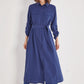 Breastfeeding Friendly Modal Maxi Modest Dress with Pocket Details (natural fabric)