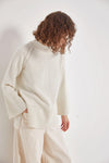 Reverse Stitch Knit Sweater - Ivory