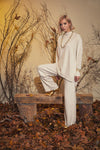 Cozy Knit Sweater & Pant Set - Ivory