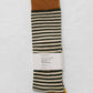 Cotton Striped Knee-High Socks - Khaki